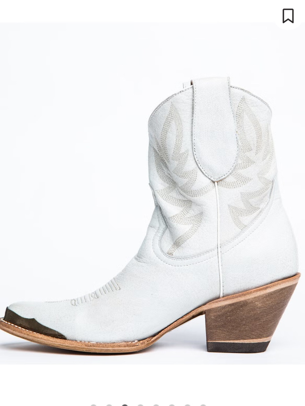 Idyllwind Wheels Women's White Western Boots, 7 - Picture 3 of 8